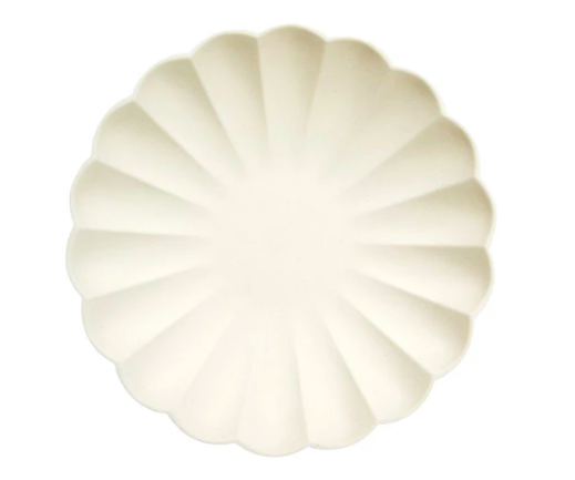 meri meri cream simply eco plates, small | Kinderfeestwinkel | Speelgoedwinkel | Feestwinkel | Kinderwinkel | Amsterdam