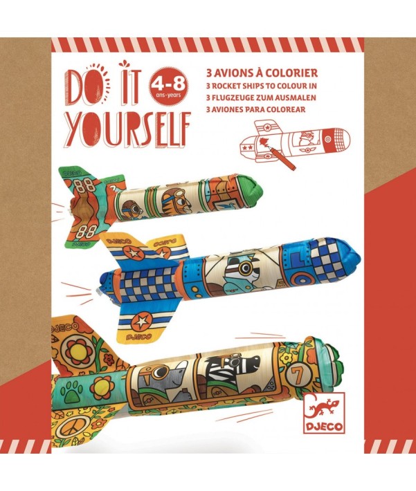 djeco diy knutselset - raket | Kinderfeestwinkel | Speelgoedwinkel | Feestwinkel | Kinderwinkel | Amsterdam