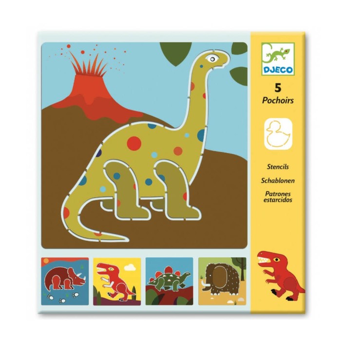 djeco stencils - dinosaurussen