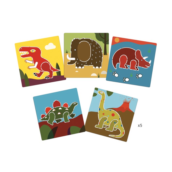 djeco stencils - dinosaurussen