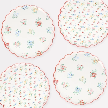 meri meri ditsy posy scalloped side plates | Kinderfeestwinkel | Speelgoedwinkel | Feestwinkel | Kinderwinkel | Amsterdam