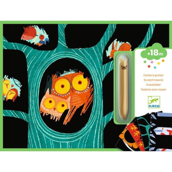 djeco kraskaarten - dieren | Kinderfeestwinkel | Speelgoedwinkel | Feestwinkel | Kinderwinkel | Amsterdam