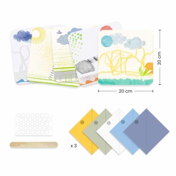 djeco create with paper - first paper foldings - 1, 2, 3… fold!