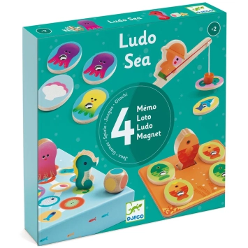 djeco Ludo Sea - 4 spellen | Kinderfeestwinkel | Speelgoedwinkel | Feestwinkel | Kinderwinkel | Amsterdam