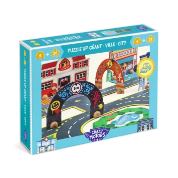djeco crazy motors floor puzzle - city giant