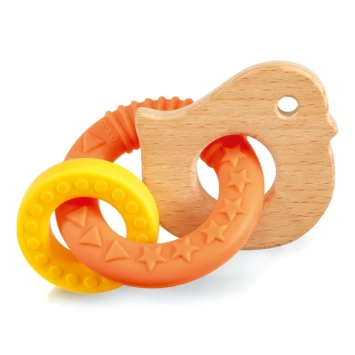 djeco baby teether - pitibird