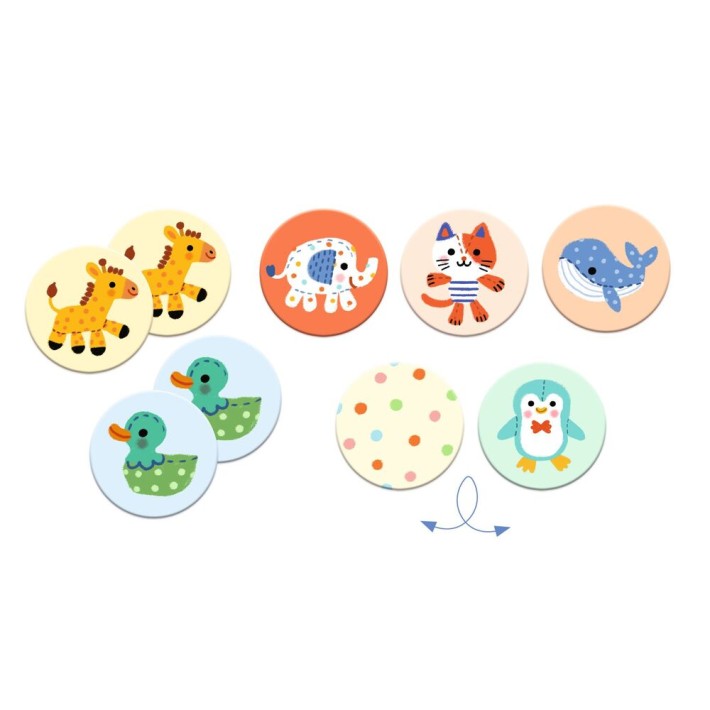 djeco memorie - stuffed animals