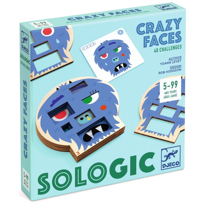 djeco game sologic - crazy faces