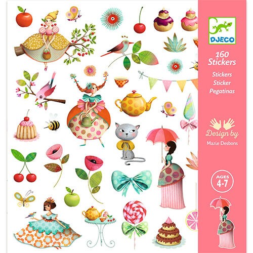 djeco stickers - theefeestje | Kinderfeestwinkel | Speelgoedwinkel | Feestwinkel | Kinderwinkel | Amsterdam