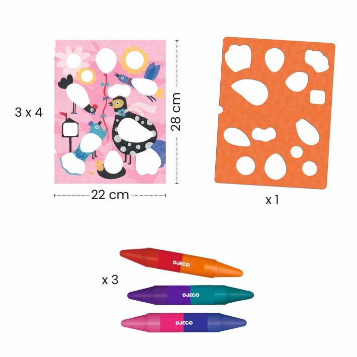djeco colouring set - color stop