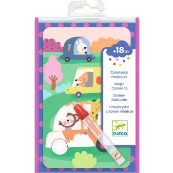 djeco magisch kleuren met water - onderweg | Kinderfeestwinkel | Speelgoedwinkel | Feestwinkel | Kinderwinkel | Amsterdam