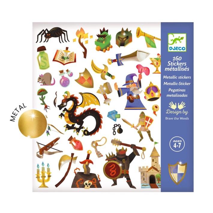 djeco stickers - middeleeuwse fantasie | Kinderfeestwinkel | Speelgoedwinkel | Feestwinkel | Kinderwinkel | Amsterdam