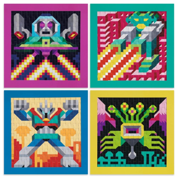 djeco knutselen met papier - invader