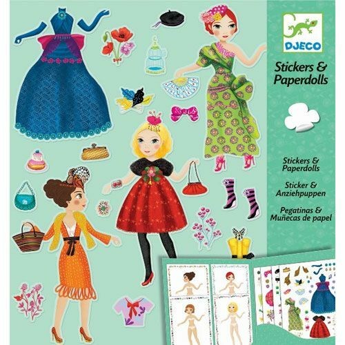 djeco stickers & aankleedpoppen - mode (5-8 jr) | Kinderfeestwinkel | Speelgoedwinkel | Feestwinkel | Kinderwinkel | Amsterda