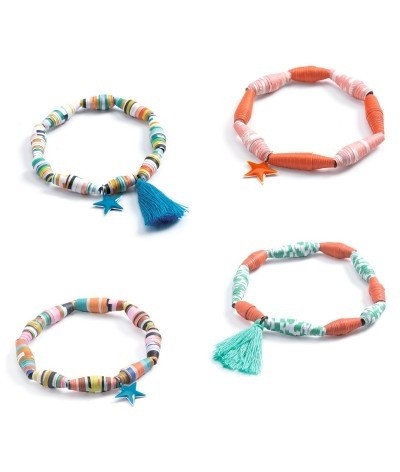 djeco diy set papieren armbandjes - pop and acidulous