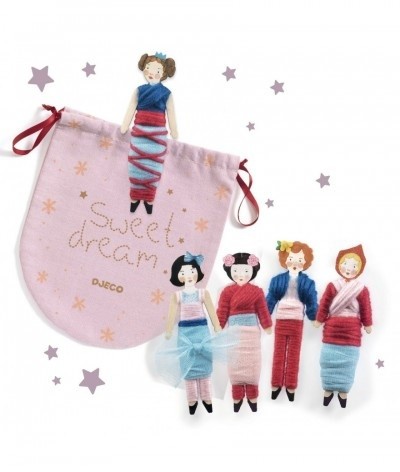 djeco diy set worry girls - sweet night