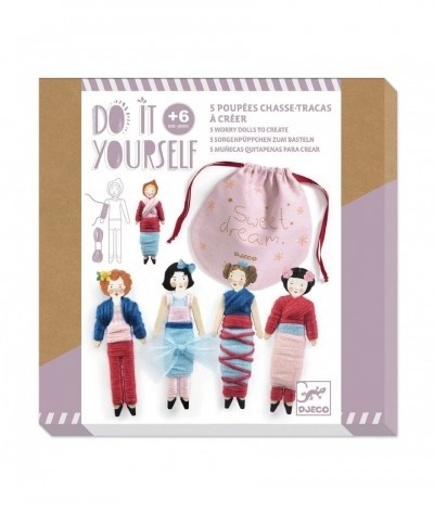 djeco diy set worry girls - sweet night