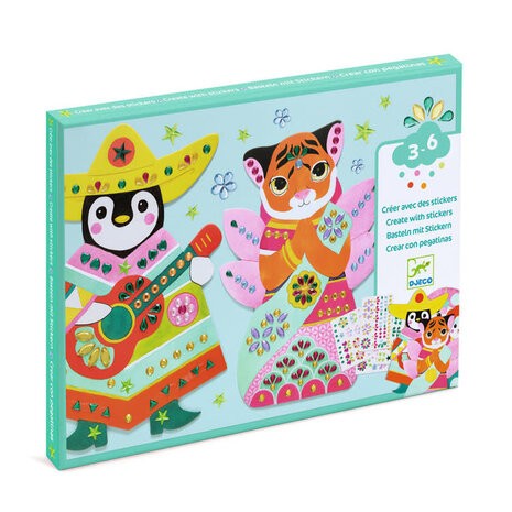djeco knutselen met stickers - rhinestones | Kinderfeestwinkel | Speelgoedwinkel | Feestwinkel | Kinderwinkel | Amsterdam