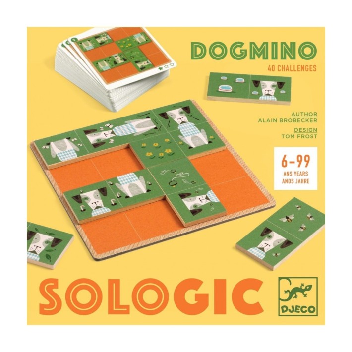 djeco spel sologic - dogmino