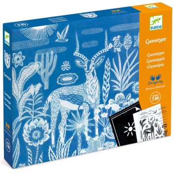 djeco knutselset blauwdrukpapier - nighttime in the savannah| Kinderfeestwinkel | Speelgoedwinkel | Feestwinkel | Kinderwinke