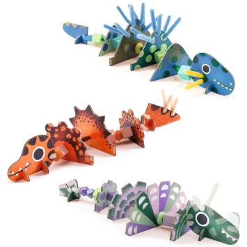 djeco knutselset rijgen - dino