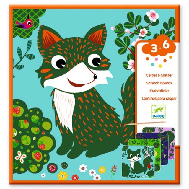 djeco kraskaarten - bosdieren | Kinderfeestwinkel | Speelgoedwinkel | Feestwinkel | Kinderwinkel | Amsterdam