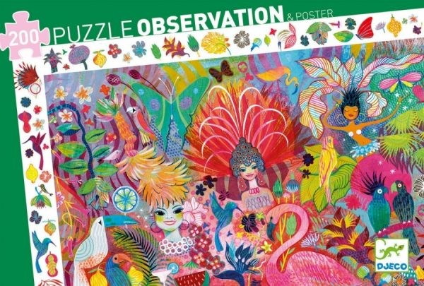 djeco puzzel observatie - carnaval (200 st)