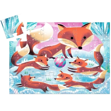 djeco silhouette puzzel - ginger, little fox (24 st) l | Kinderfeestwinkel | Speelgoedwinkel | Feestwinkel | Kinderwinkel | A