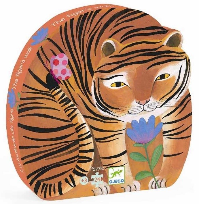djeco puzzel - de tocht van de tijger (24 st) | Kinderfeestwinkel | Speelgoedwinkel | Feestwinkel | Kinderwinkel | Amsterdam