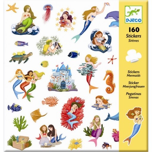 djeco stickers - zeemeermin | Kinderfeestwinkel | Speelgoedwinkel | Feestwinkel | Kinderwinkel | Amsterdam