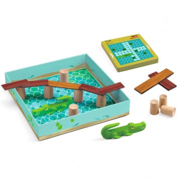 djeco game sologic - croco bridge