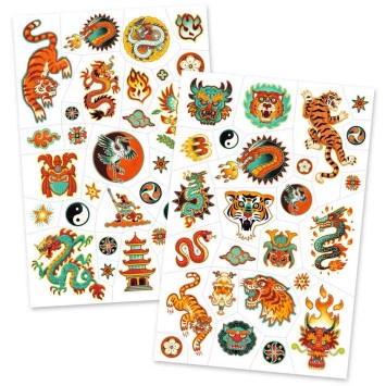 djeco tattoos - martial arts