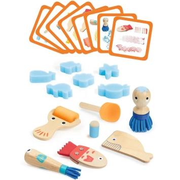 djeco painting tools set