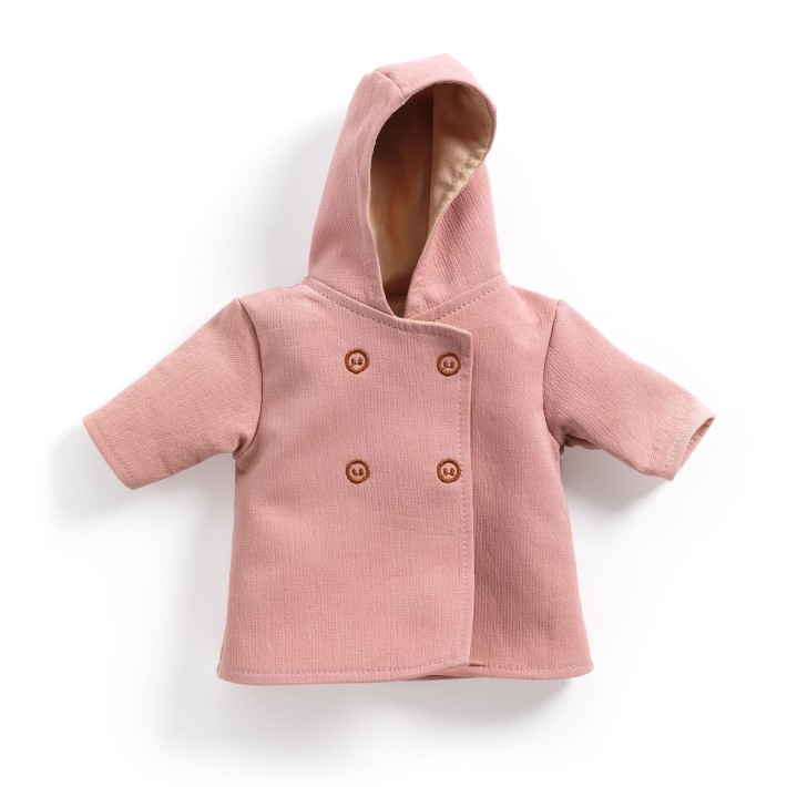 djeco doll clothes pomea - hooded coat