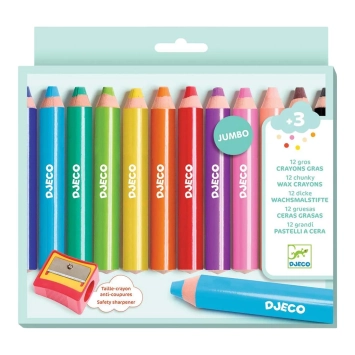 djeco pencils - twelve chunky soft  chunky pencils | Kinderfeestwinkel | Speelgoedwinkel | Feestwinkel | Kinderwinkel | Amste