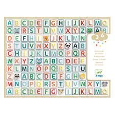 djeco 3d stickers - alfabet | Kinderfeestwinkel | Speelgoedwinkel | Feestwinkel | Kinderwinkel | Amsterdam