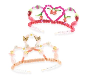 djeco knutselset tiara's - roze