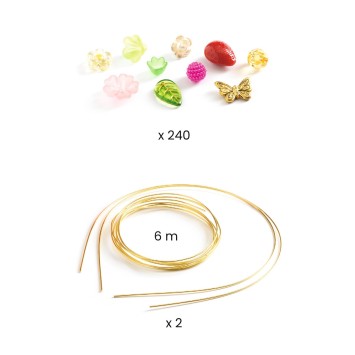 djeco knutselset tiara's - roze