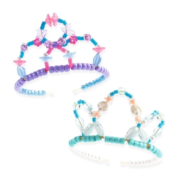 djeco knutselset tiara's - blauw