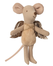 maileg fairy mouse, little - beige