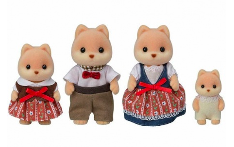 sylvanian families caramel dog family