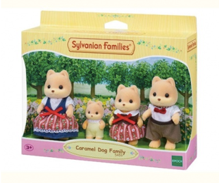 sylvanian families caramel dog family