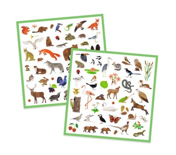 djeco stickers - fauna