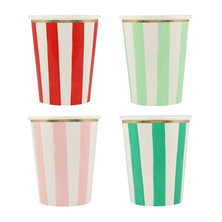meri meri striped cups