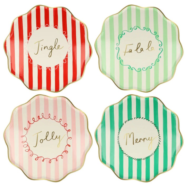 meri meri striped side plates