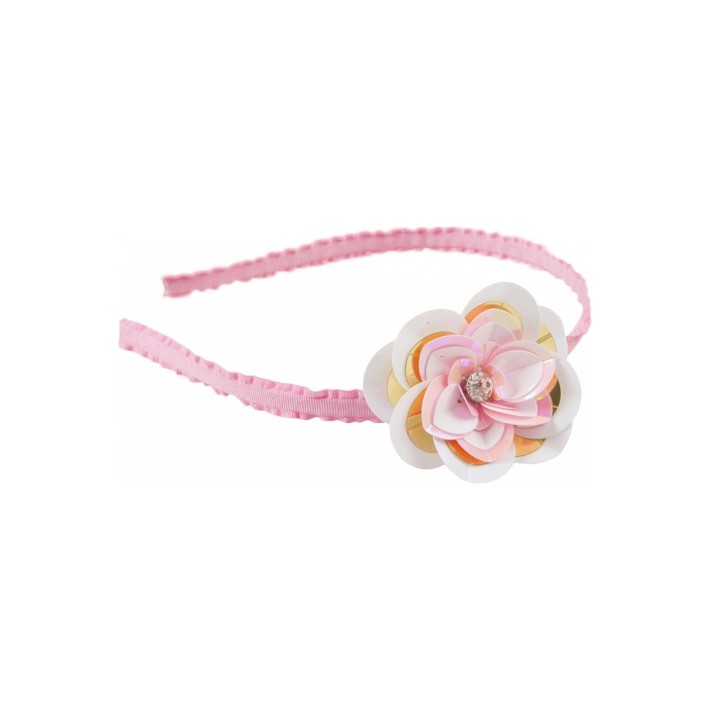 glitter petal flower headband