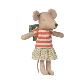 maileg clothes and bag, big sister mouse - green | Kinderfeestwinkel | Speelgoedwinkel | Feestwinkel | Kinderwinkel | Amsterd
