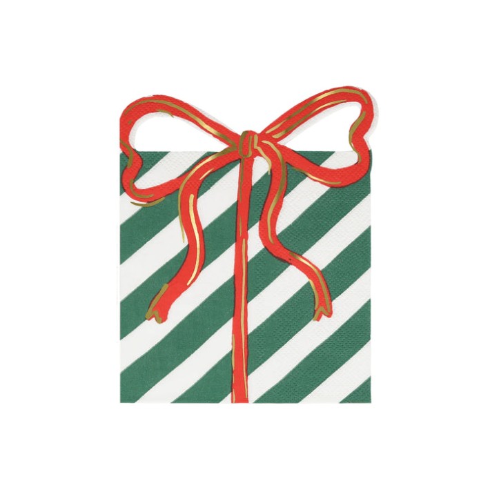 meri meri present with bow napkins