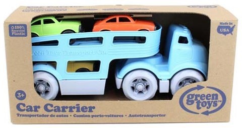 green toys car carrier