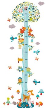 djeco groeimeter muursticker - bosdieren | Kinderfeestwinkel | Speelgoedwinkel | Feestwinkel | Kinderwinkel | Amsterdam